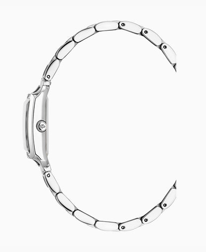 Emily 22x19mm Two-hands Silver-tone White dial Stainless steel swiss watch