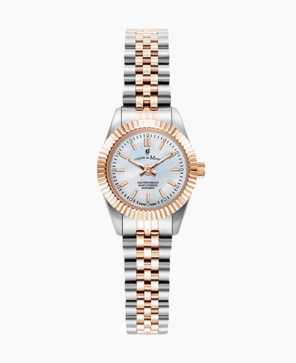Mini Inspiration 22mm Two-hands Two-tone White dial Stainless steel swiss watch