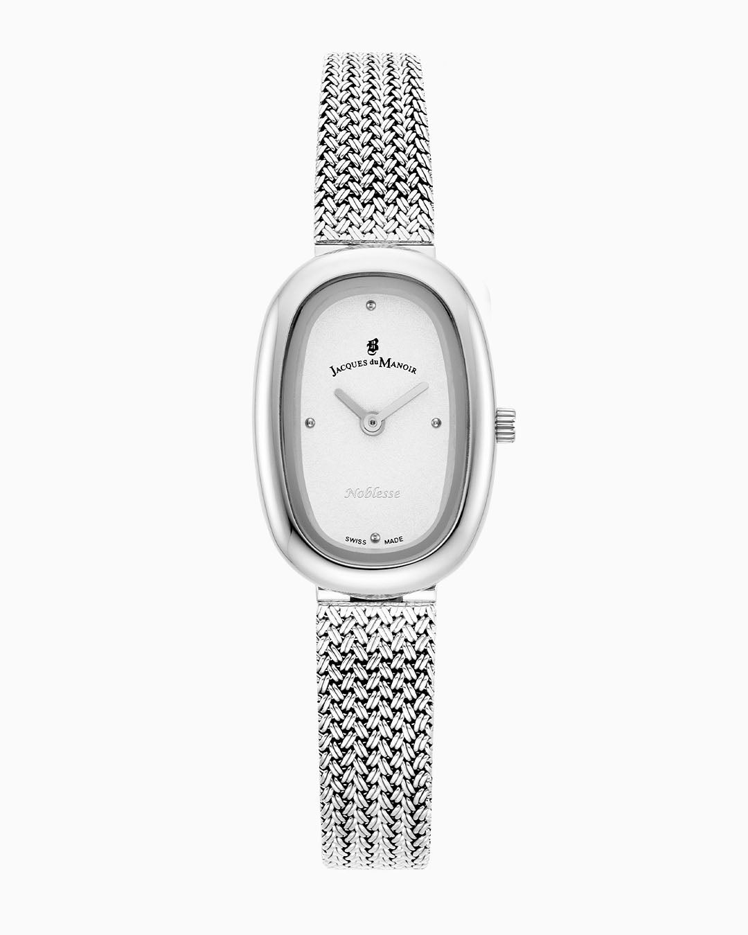 Noblesse 20x28.5mm Two-hands Silver-tone White dial Stainless steel swiss watch