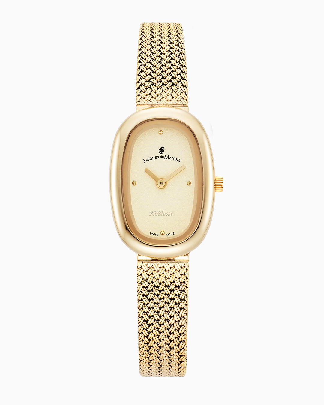 Noblesse 20x28.5mm Two-hands Gold-tone Gold dial Stainless steel swiss watch
