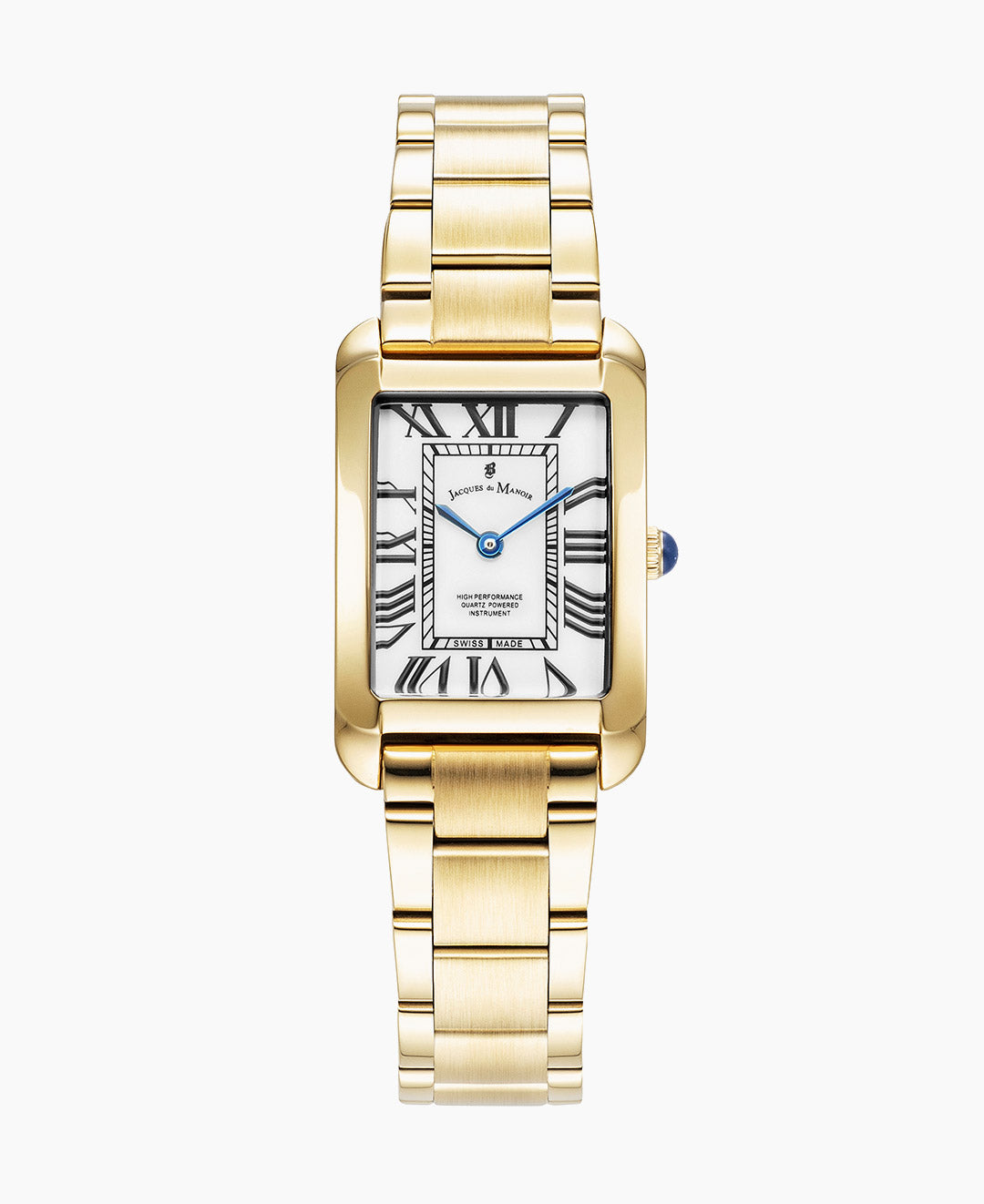 Emily 23x35mm Two-hands Gold-tone White dial Stainless steel swiss watch
