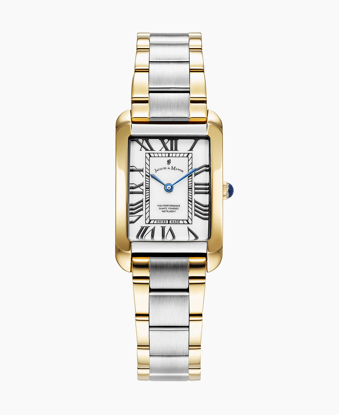 Emily 23x35mm Two-hands Two-tone White dial Stainless steel swiss watch