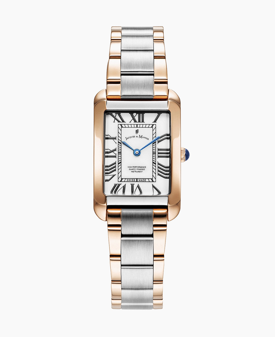 Emily 23x35mm Two-hands Two-tone White dial Stainless steel swiss watch