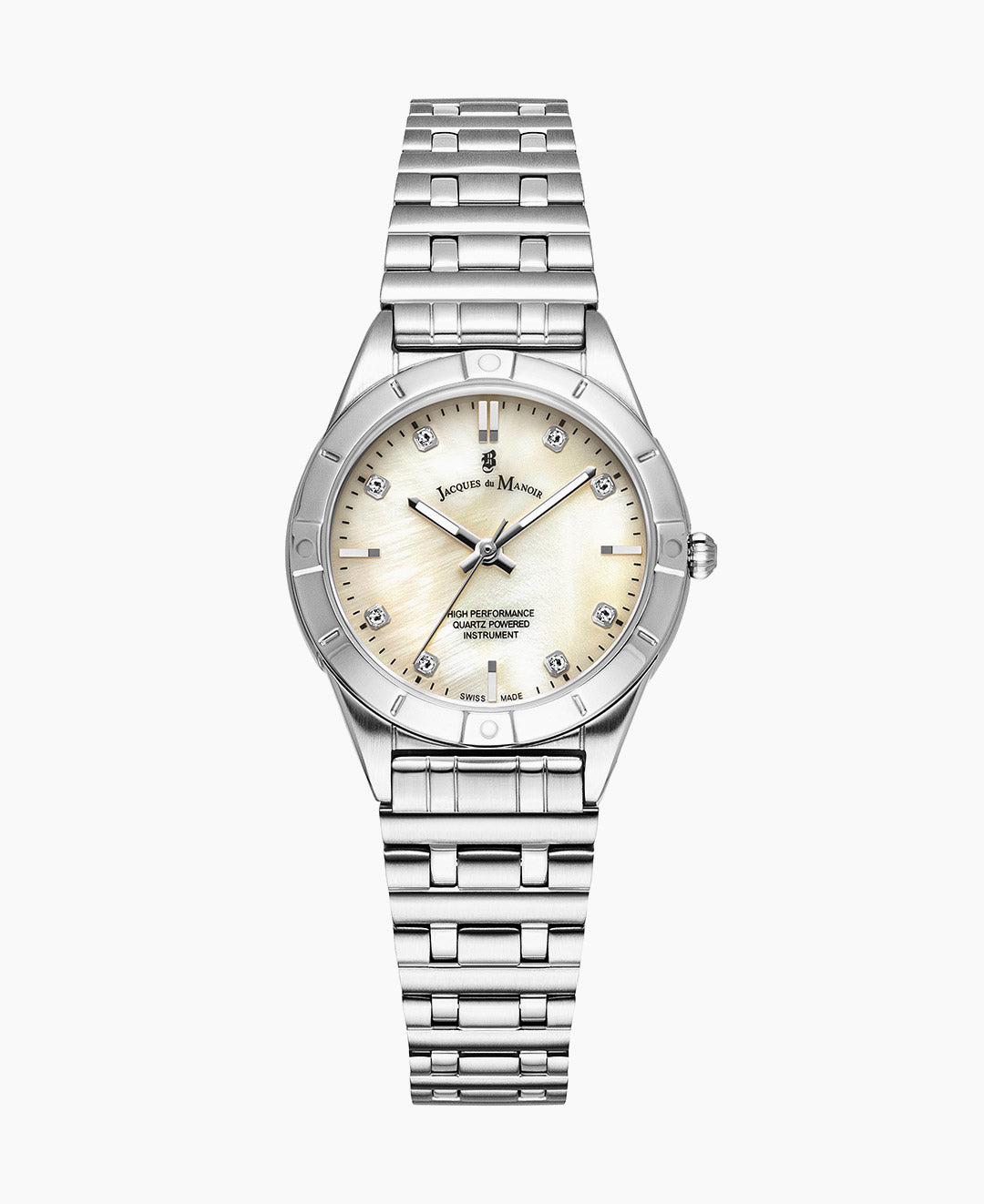 Leonie 29mm Three-hands Silver-tone White dial Stainless steel swiss watch