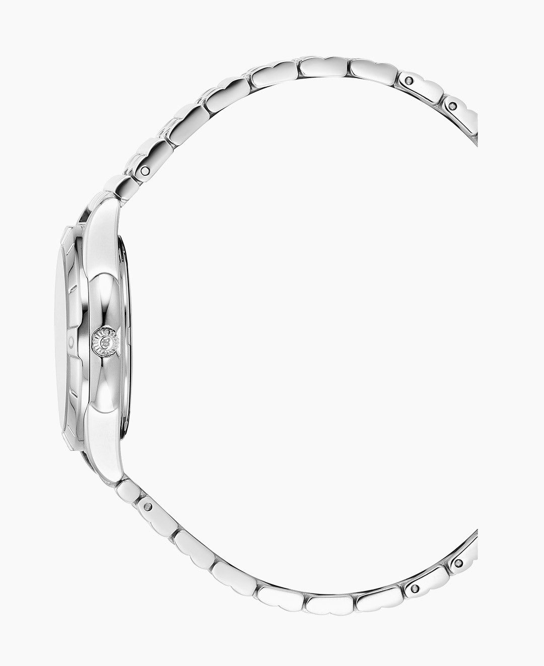 Leonie 29mm Three-hands Silver-tone Pink dial Stainless steel swiss watch