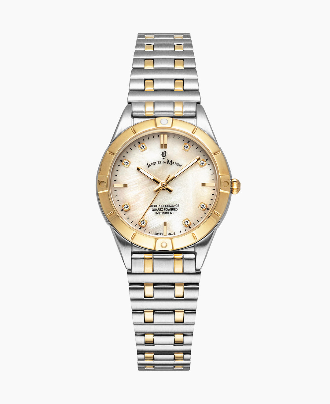 Leonie 29mm Three-hands Two-tone White dial Stainless steel swiss watch