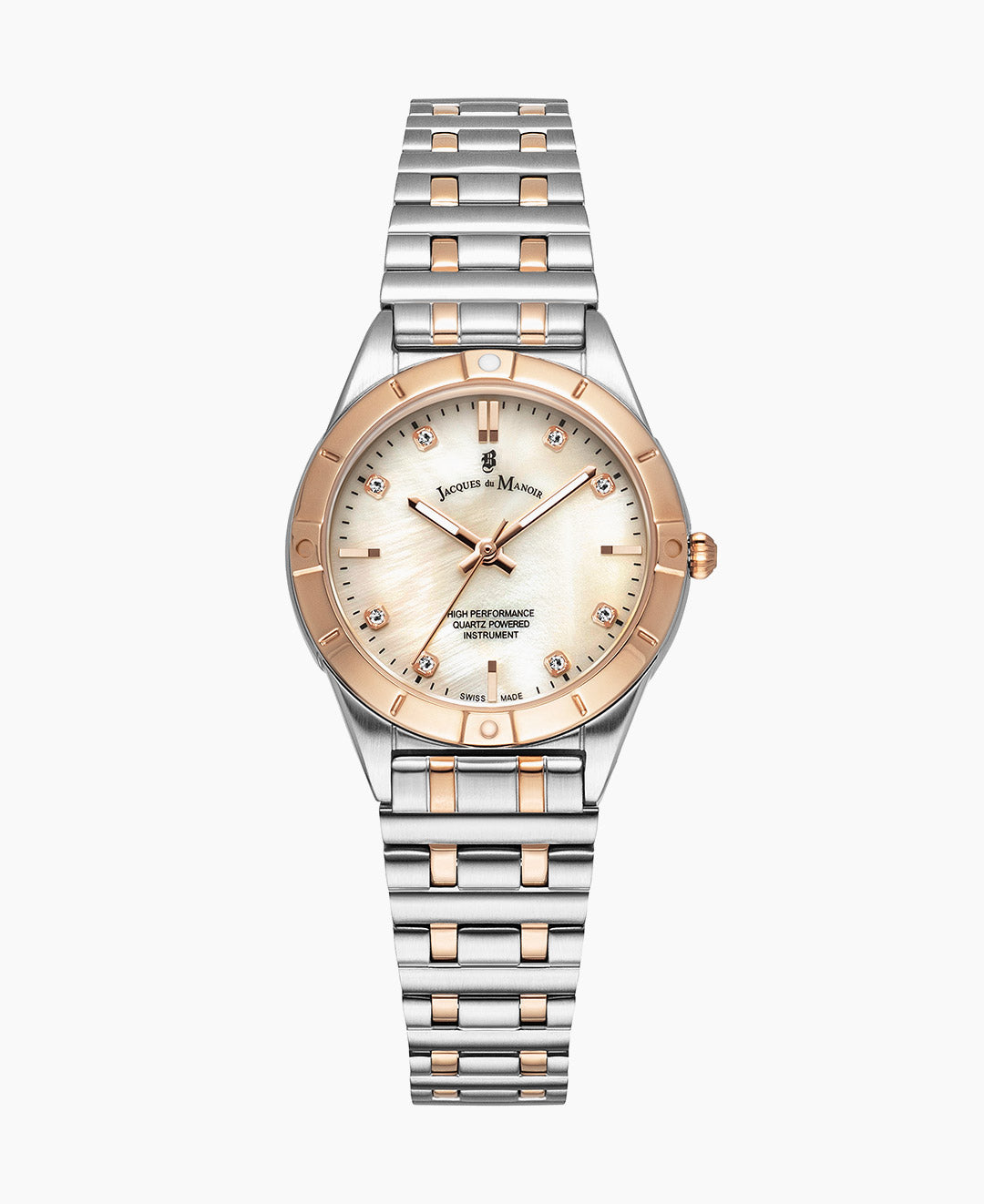 Leonie 29mm Three-hands Two-tone White dial Stainless steel swiss watch
