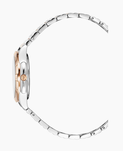 Leonie 29mm Three-hands Two-tone White dial Stainless steel swiss watch