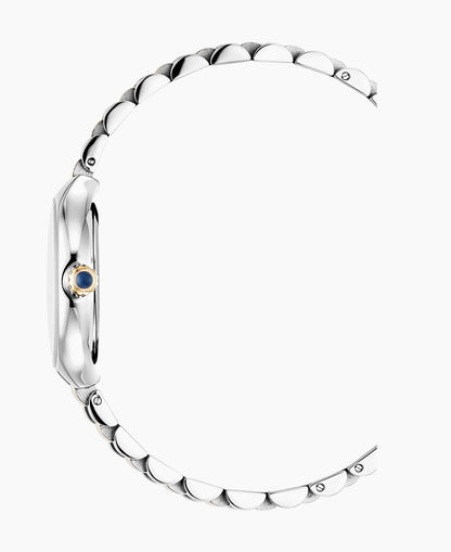 Celine 29x32mm Two-hands Two-tone Silver dial Stainless steel swiss watch