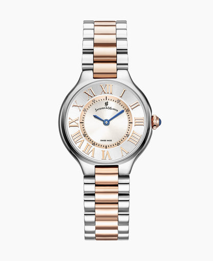 Celine 29x32mm Two-hands Two-tone Silver dial Stainless steel swiss watch