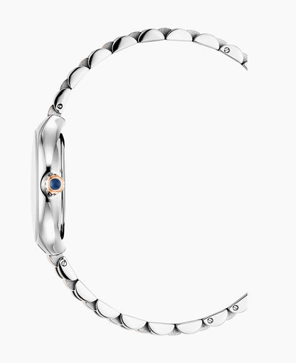 Celine 29x32mm Two-hands Two-tone Silver dial Stainless steel swiss watch