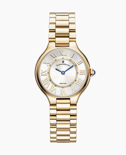 Celine 29x32mm Two-hands Gold-tone Silver dial Stainless steel swiss watch