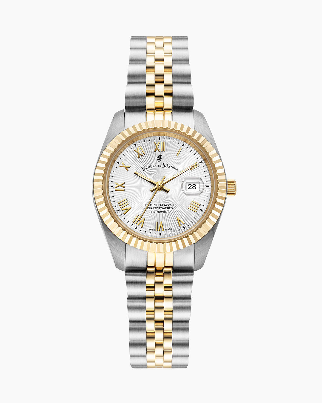 Inspiration Sunrise 31mm Three-hands Date Two-tone White Dial Stainless steel swiss watch