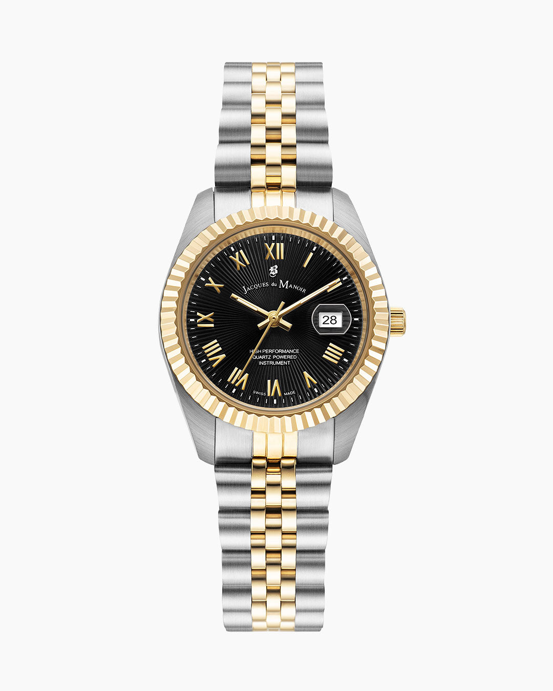 Inspiration Sunrise 31mm Three-hands Date Two-tone Black Dial Stainless steel swiss watch
