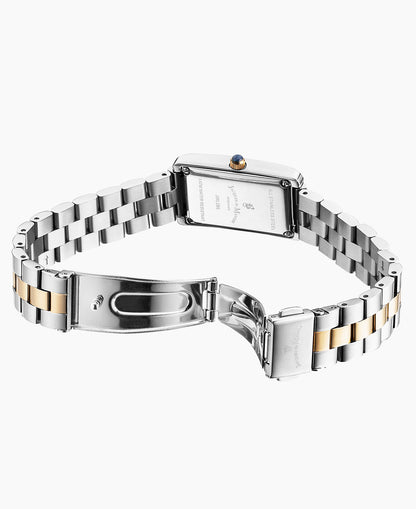 Lily Diamond 18x33mm Two-hands Silver-tone Silver Dial Stainless steel swiss watch