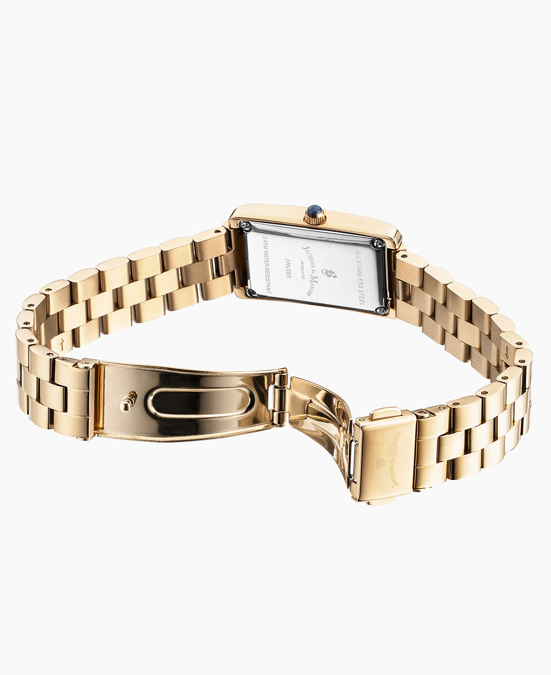 Lily Diamond 18x33mm Two-hands Gold-tone Silver Dial Stainless steel swiss watch