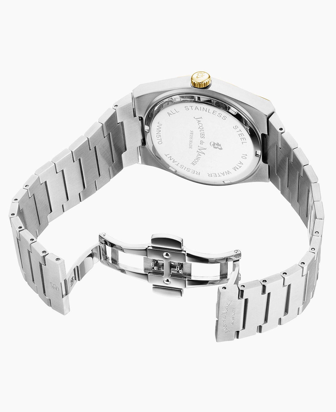 Horizon Gents 41mm Multifunction-date Silver-tone Silver dial Stainless steel swiss watch