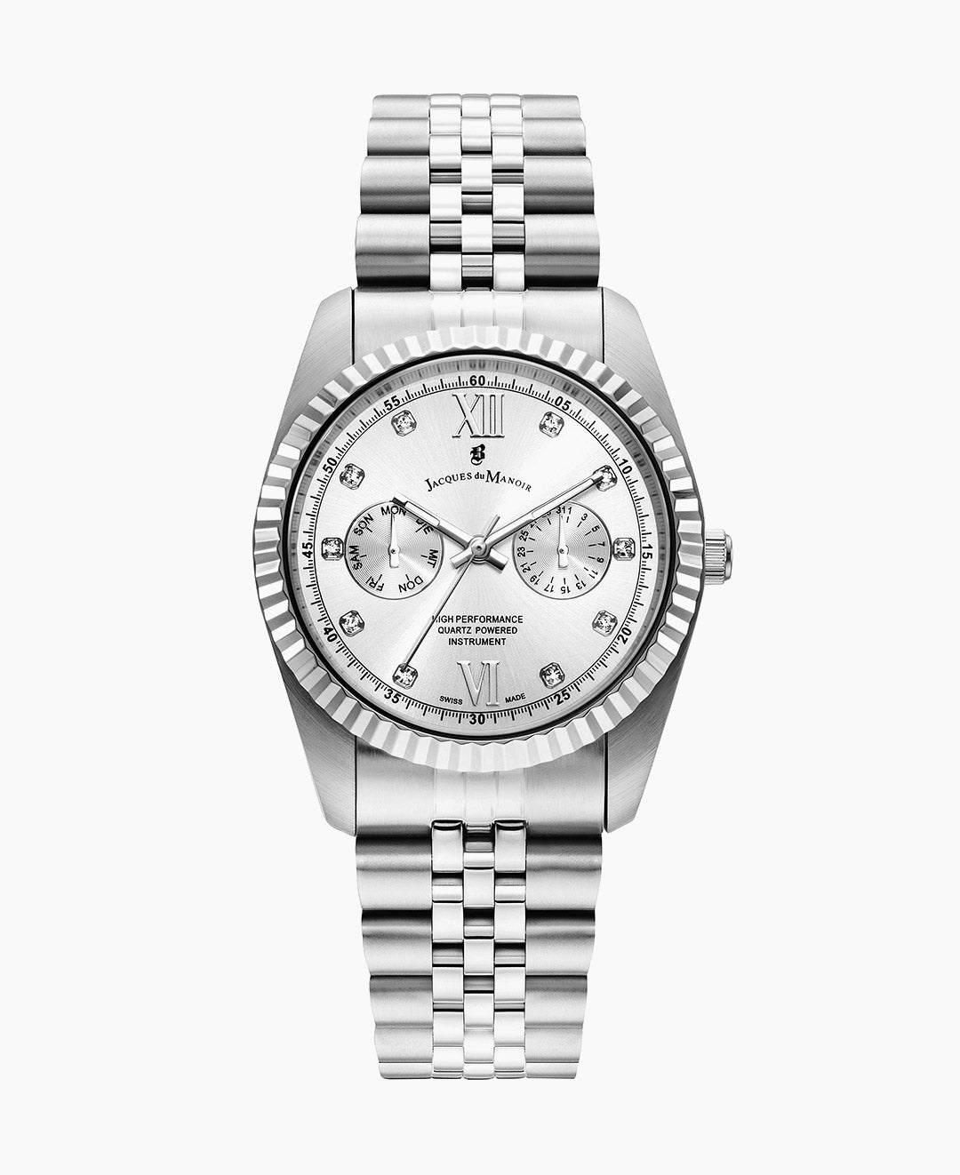 Inspiration 36.5mm Multifunction Silver-tone Silver dial Stainless steel swiss watch