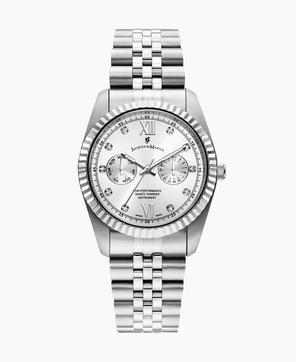 Inspiration 36.5mm Multifunction Silver-tone Silver dial Stainless steel swiss watch