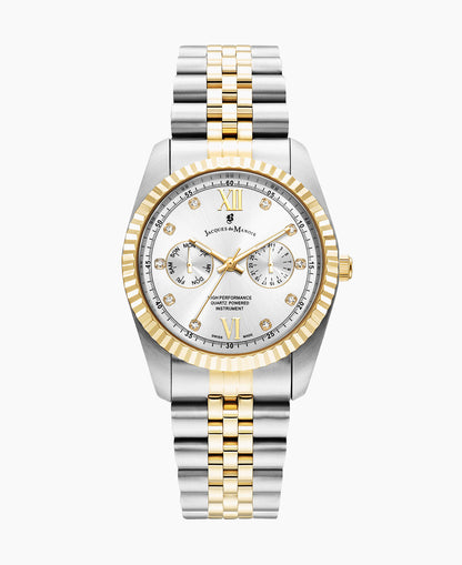 Inspiration 36.5mm Multifunction Two-tone Silver dial Stainless steel swiss watch
