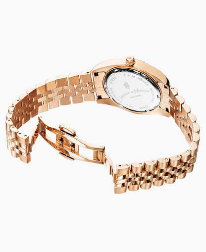 Inspiration Elegance 36MM Three-hands Date Rosegold-tone Silver dial Stainless steel swiss watch