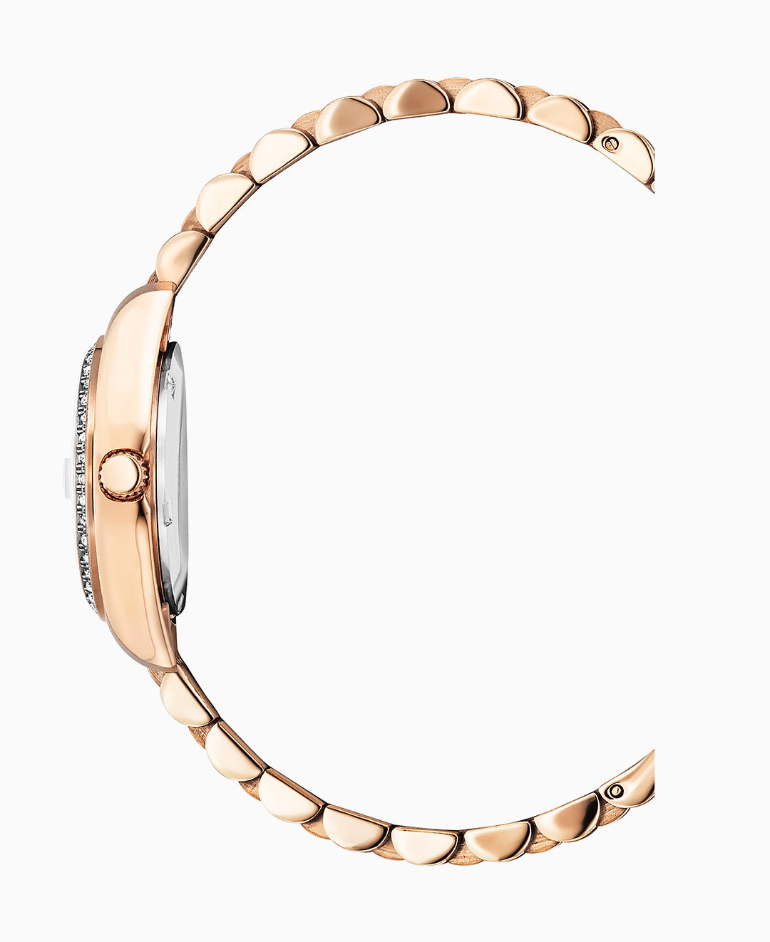 Inspiration Elegance 26MM Three-hands Date Rosegold-tone Silver dial Stainless steel swiss watch